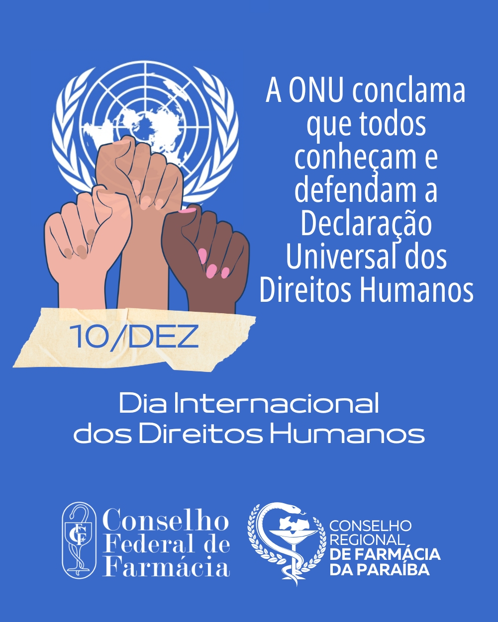 10 DE DEZEMBRO - DIA INTERNACIONAL DOS DIREITOS HUMANOS