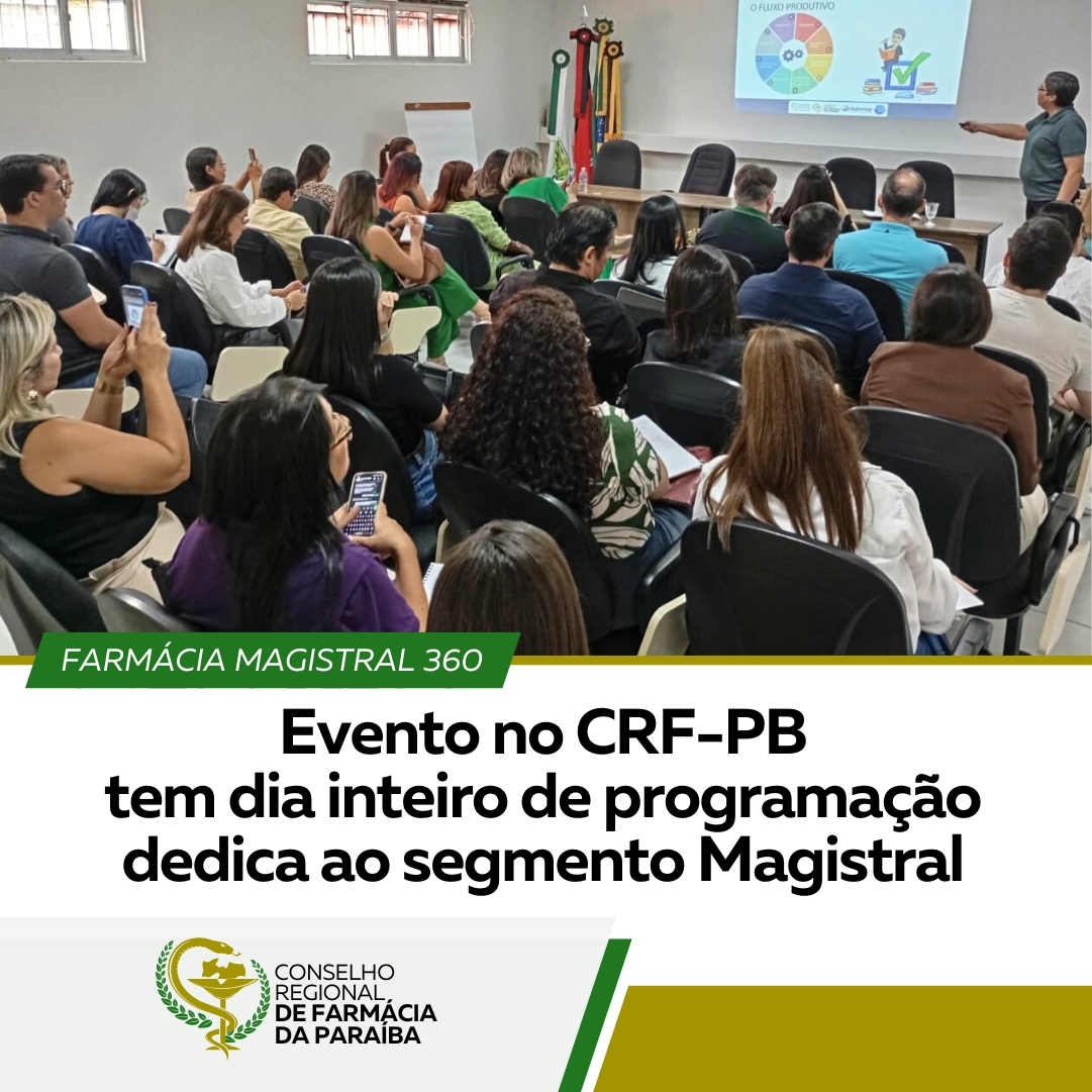 EVENTO NO CRF-PB TEM DIA INTEIRO DE PROGRAMAÇÃO DEDICADO AO SEGMENTO MAGISTRAL