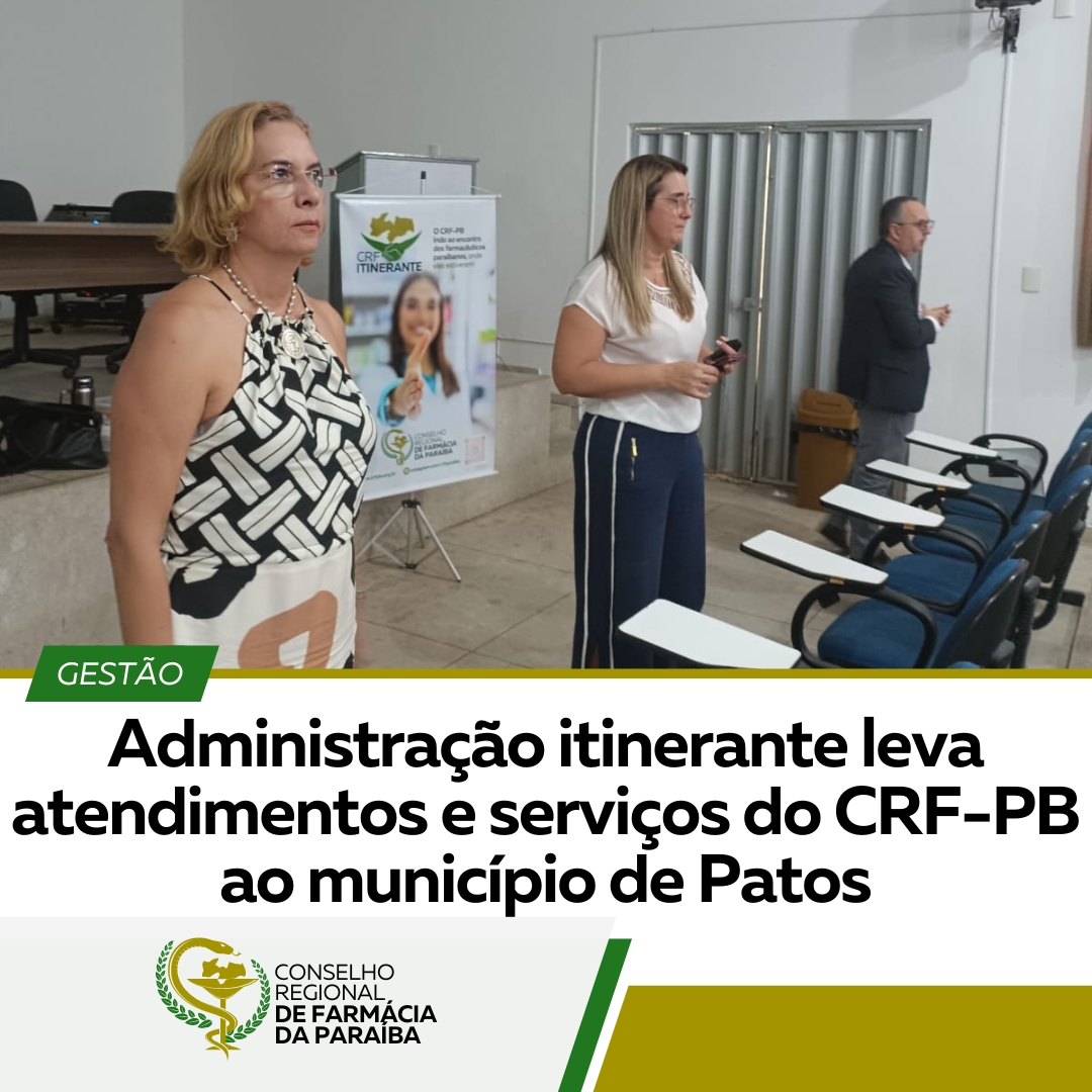 ADMINISTRAÇÃO  ITINERANTE EM PATOS