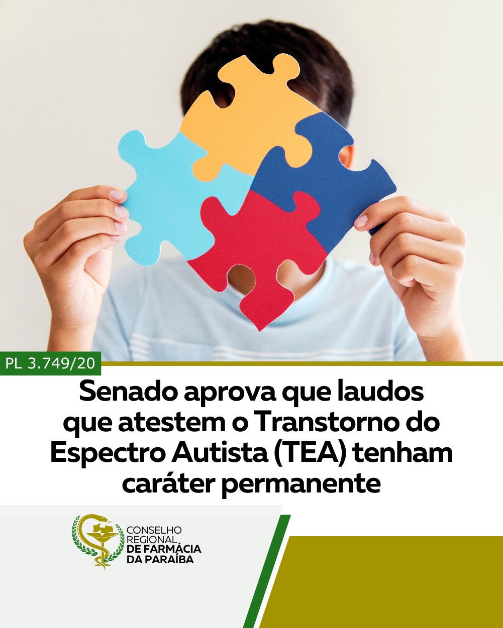 SENADO APROVA QUE LAUDOS QUE ATESTEM O TRANSTORNO DO ESPECTRO AUTISTA (TEA) TENHAM CÁRATER PERMANENTE