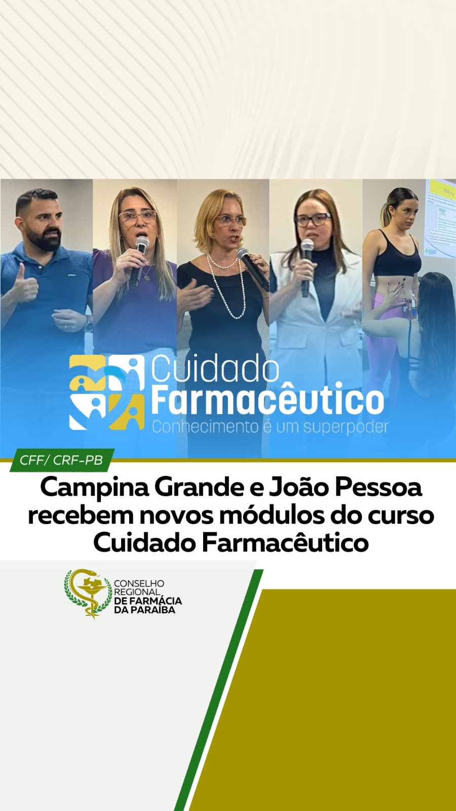 CURSO CUIDADO FARMACÊUTICO EM CAMPINA GRANDE E JOÃO PESSOA