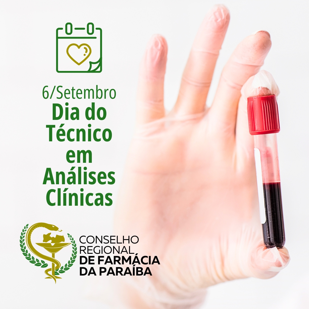 6 DE SETEMBRO - DIA DO TÉCNICO EM ANÁLISES CLÍNICAS