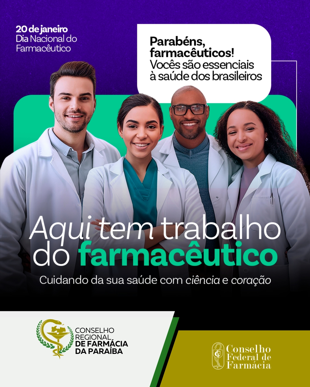 20 DE JANEIRO - DIA NACIONAL DO FARMACÊUTICO