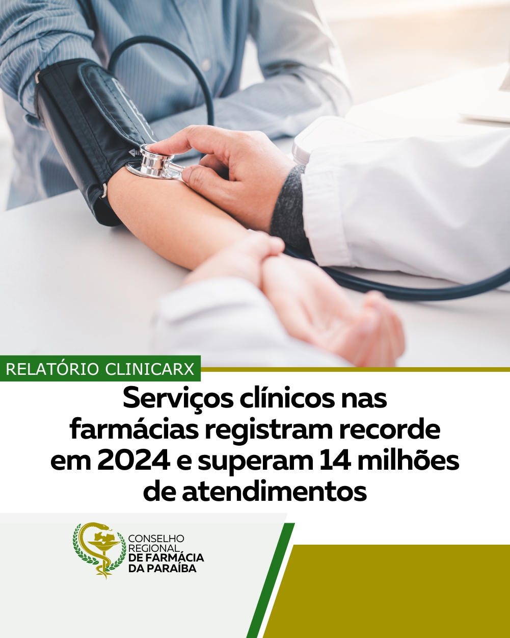 SERVIÇOS CLÍNICOS NAS FARMÁCIAS REGISTRAM RECORDE EM 2024 E SUPERAM 14 MILHÕES DE ATENDIMENTOS